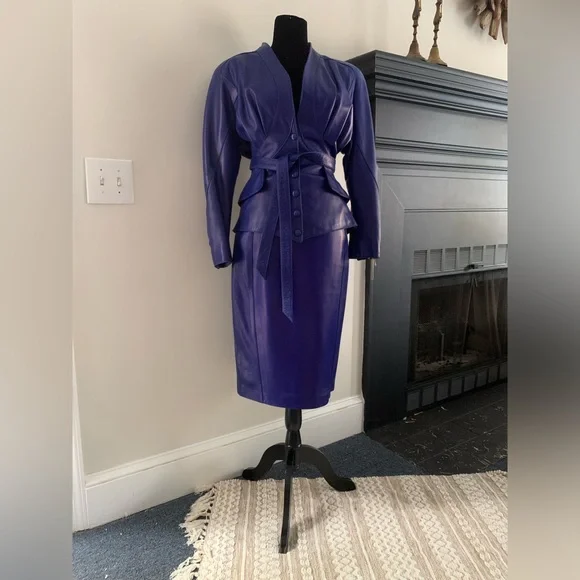 Jitrois Vintage Lambskin skirt and Jacket - Picture 1 of 16